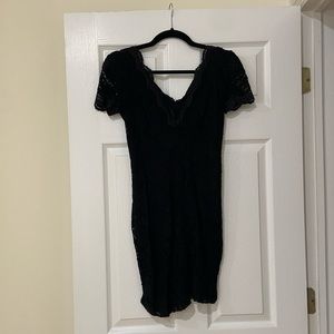Lace bodycon mini dress